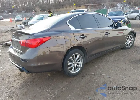 2014 Infiniti Q50 Premium from USA, damaged, VIN JN1BV7AR1EM704808